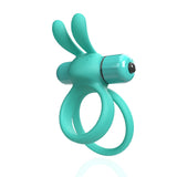 Screaming O 4B Ohare XL Rabbit Cock Ring Kiwi featuring double rings and flexible rabbit ears for stimulation.
