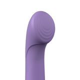 Screaming O PrimO G-Spot Vibrator Lilac close-up view showcasing the unique head design and sleek lilac color.