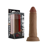 Shaft Model J: 6.5 inch Dual Density Silicone Dildo Oak