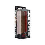 Shaft Model J: 8.5 inch Dual Density Silicone Dildo Oak