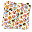 Little Genie Mini-boob Napkins Novelty Party Gift featuring playful boob designs in colorful circle patterns.