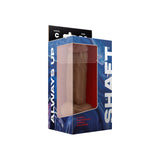 Shaft Model C: 7.5 inch Dual Density Silicone Dildo with Balls Oak