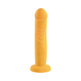 Gender X Sweet Embrace Vibrating 7 inches Dildo and Jock-Style Strap-On Harness Set Yellow/Black