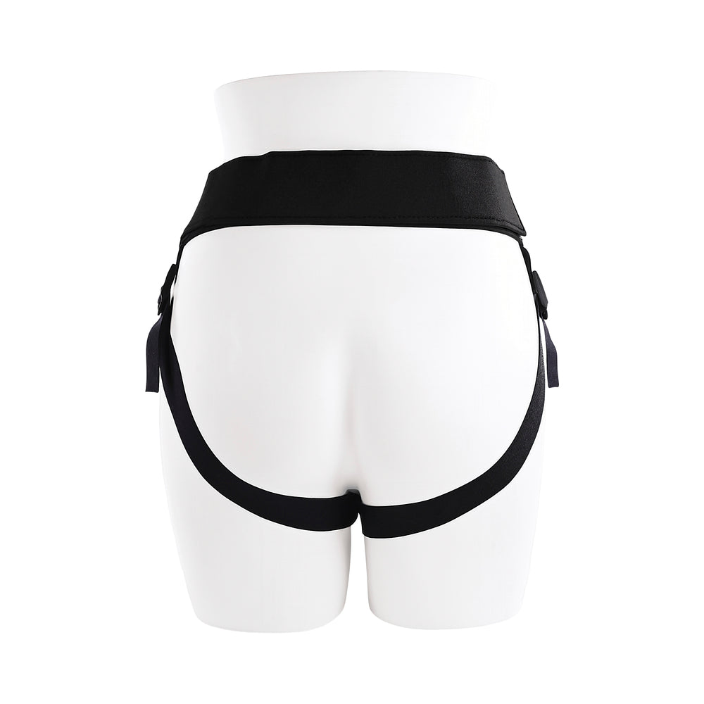 Gender X Sweet Embrace Vibrating 7 inches Dildo and Jock-Style Strap-On Harness Set Yellow/Black