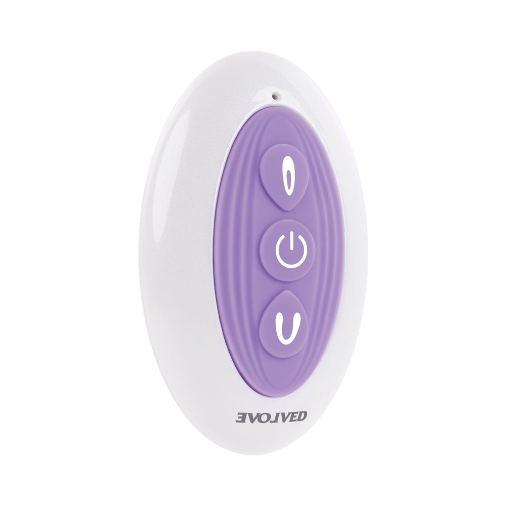 Evolved Petite Tickler Rechargeable Remote-Controlled Silicone Dual Stimulator Purple