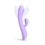 Love to Love Bunny & Clyde Rechargeable Tapping Rabbit Silicone Vibrator Viva Mauve