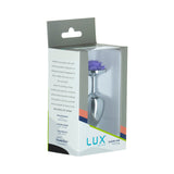 Lux Active Rose Metal Butt Plug 3 inches Purple