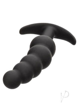 Boundless Vibrating X5 Beaded Silicone Anal Plug Black - Image 3
