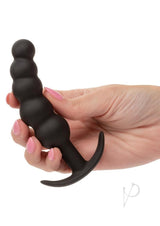 Boundless Vibrating X5 Beaded Silicone Anal Plug Black - Image 4
