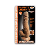 Skinsations Latin Lover Amante Caliente 7.5 Inch Dildo with soft skin feel and suction base for enhanced pleasure.