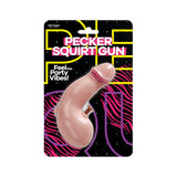 Pecker Squirt Gun Flesh novelty water toy in packaging for parties and summer fun.