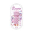Wet Dreams Lil' Wanderer Mini Massager Pink in playful packaging designed for portable pleasure.