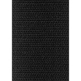 Ouch! Black & White Adjustable Velcro Wrist or Ankle Cuffs Black
