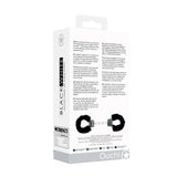 Ouch! Black & White Adjustable Velcro Wrist or Ankle Cuffs Black