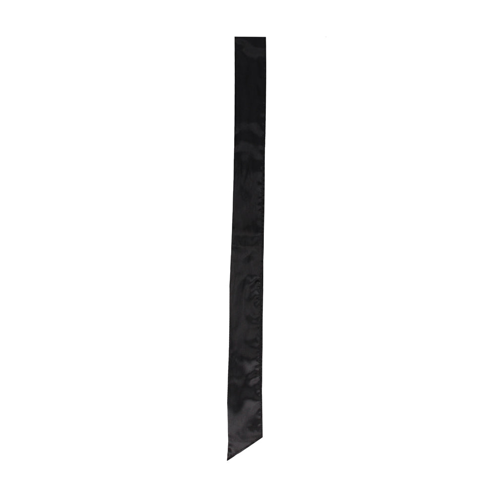 Ouch! Black & White Bondage Silky Ribbon Black