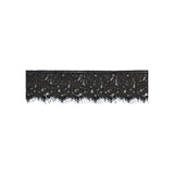 Ouch! Black & White Lace Mask With Elastic Straps Blindfold Black