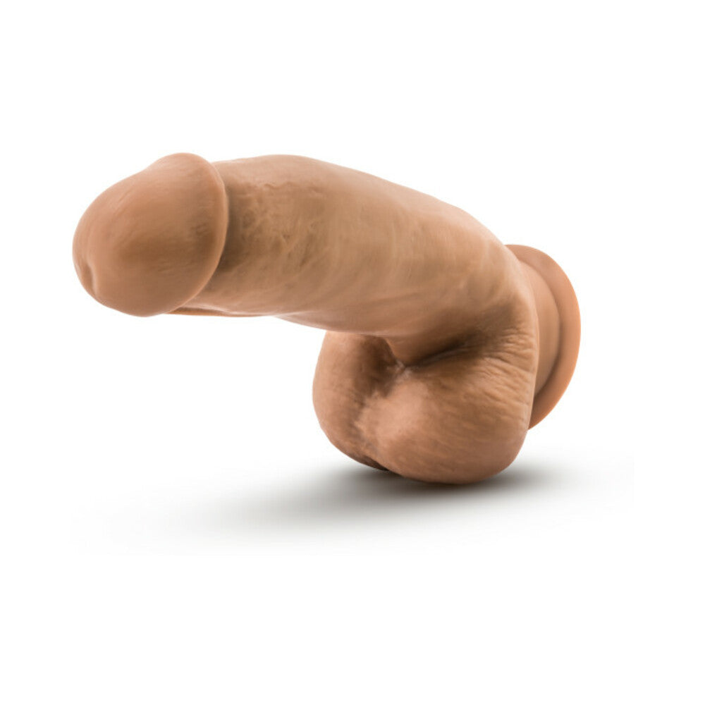 Blush Dr. Skin Silicone Dr. Samuel Realistic 7 inches Posable Dildo with Balls & Suction Cup Tan