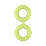 Forto F-81 Liquid Silicone Cock & Ball Double Ring Small Glow