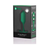 b-Vibe Snug Plug 2 Weighted Silicone Anal Plug Green