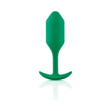 b-Vibe Snug Plug 2 Weighted Silicone Anal Plug Green