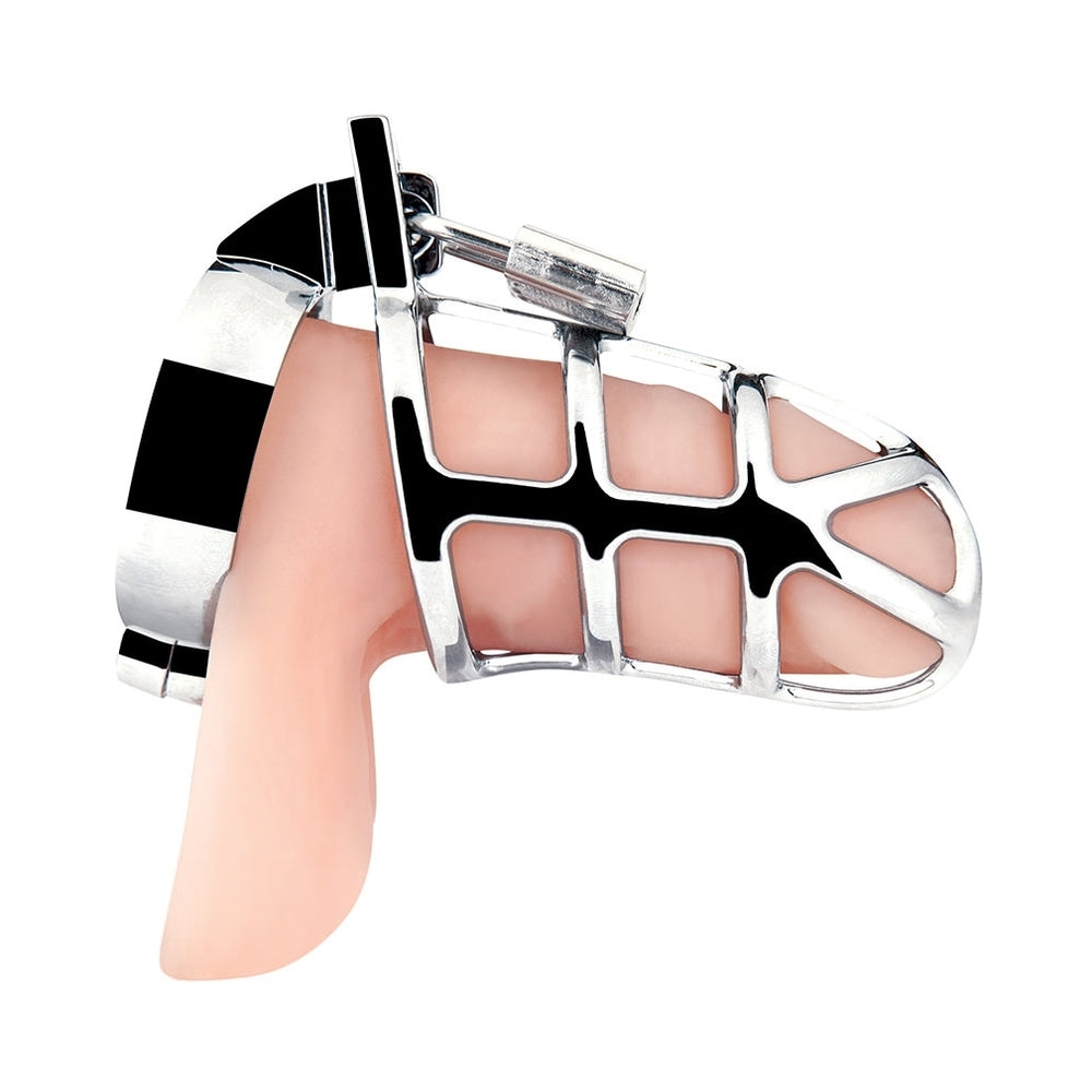 Blue Line Enslave Cock Chastity Cage