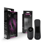 Temptasia Remote Control Panty Vibe Black packaging and product with remote control features displayed.