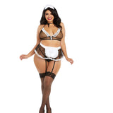 Dreamgirl Very Sheer Mesh Maid-Themed Bedroom Costume OSQ