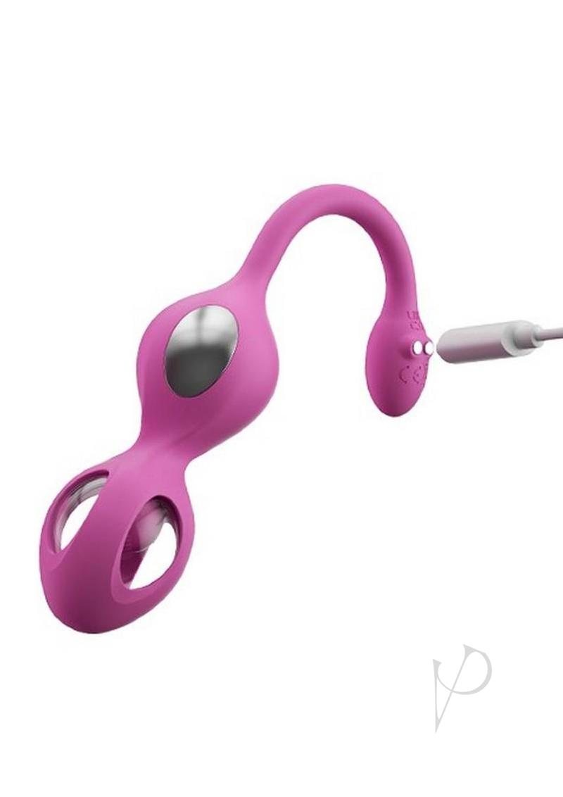 Elektra App Control E-Stim Kegel Training Set in vibrant pink for pelvic floor training and core muscle toning.