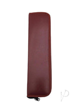 Rouge Stainless Steel Penis Plug Set with Handle Silver storage case in brown leatherette material.