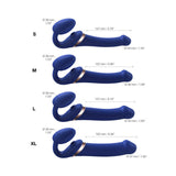 Strap-On-Me Rechargeable Remote-Controlled Multi Orgasm Bendable Strap-On Night Blue S