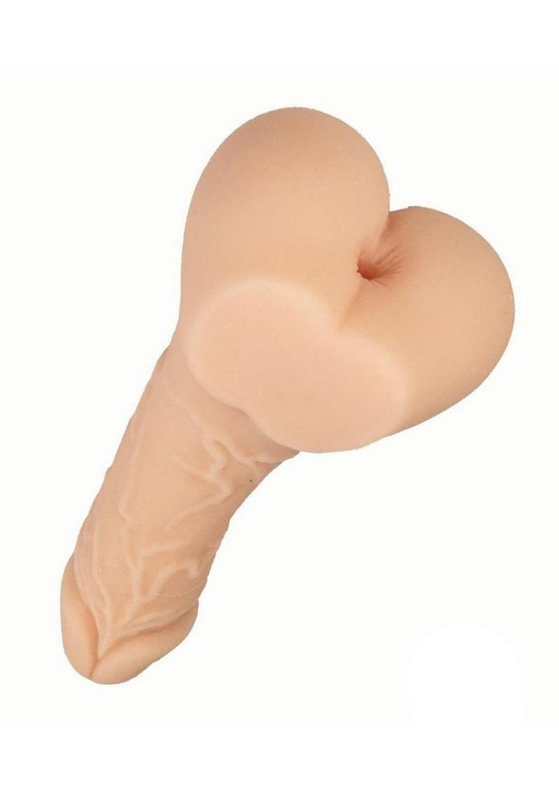 Always Horny Self-Lubricating Masturbator & Penis Sleeve 9 inch Beige close-up view showcasing realistic design.