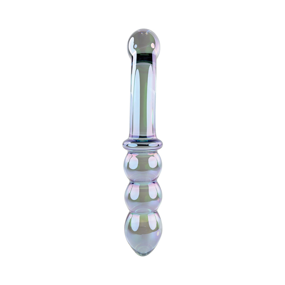 Gender X Lustrous Galaxy Wand 7.3 inches Dual-Ended Glass Dildo Multi-Color