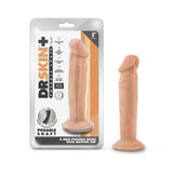 Blush Dr. Skin Plus Realistic 6 inches Triple Density Posable Dildo with Suction Cup Beige