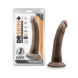 Blush Dr. Skin Plus Realistic 7 inches Triple Density Posable Dildo with Suction Cup Brown