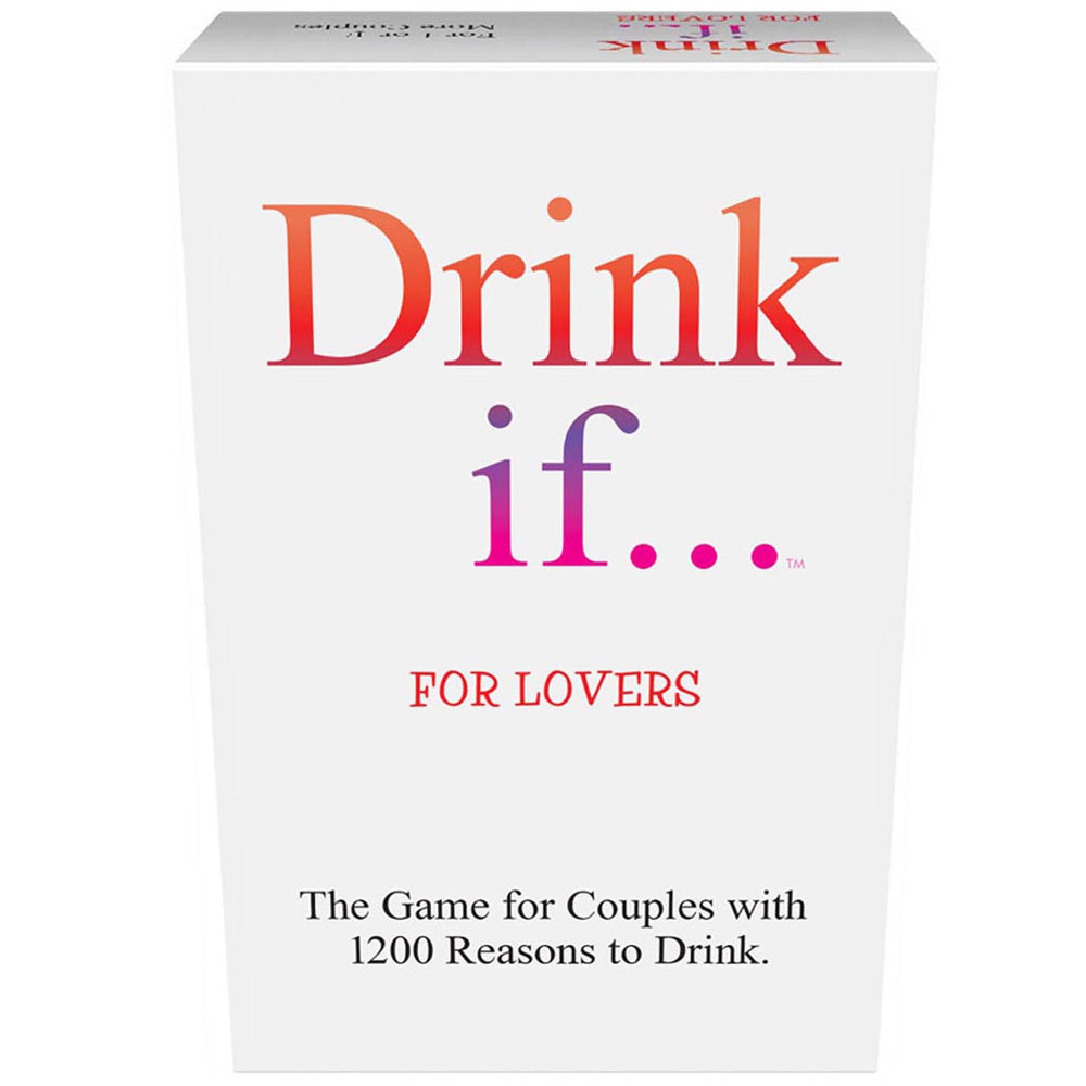 Kheper Games Drink If For Lovers Adult Card Game box featuring playful couples adventure prompts.