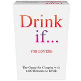 Kheper Games Drink If For Lovers Adult Card Game box featuring playful couples adventure prompts.