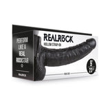 RealRock Realistic 9 inches Hollow Strap-On With Balls Black