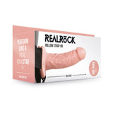 RealRock Realistic 6 inches Hollow Strap-On Beige