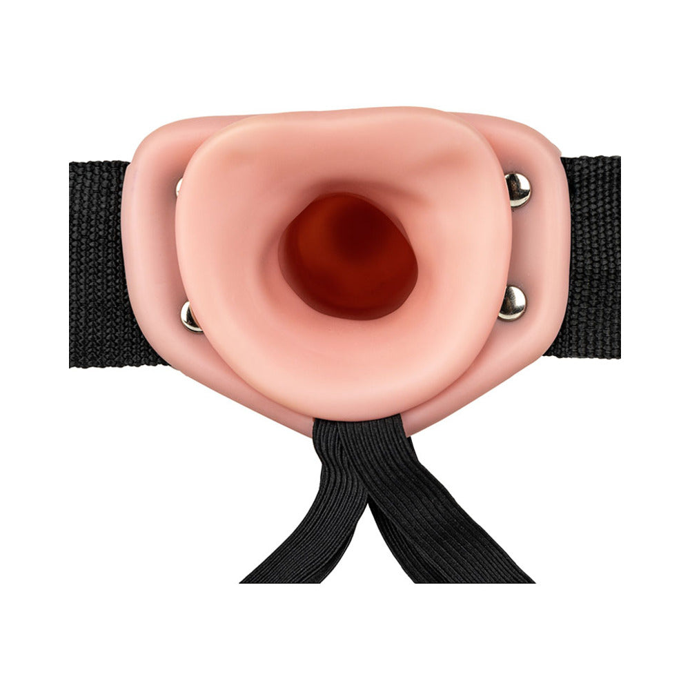 RealRock Realistic 6 inches Hollow Strap-On Beige