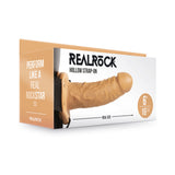 RealRock Realistic 6 inches Hollow Strap-On Tan