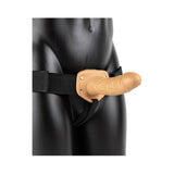 RealRock Realistic 6 inches Hollow Strap-On Tan