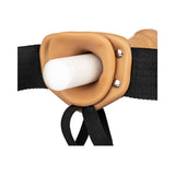 RealRock Realistic 6 inches Hollow Strap-On Tan