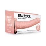 RealRock Realistic 10 inches Hollow Strap-On Beige