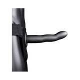 Ouch! Curved 8 inches Hollow Strap-On Gunmetal