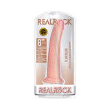 RealRock Realistic 8 inches Slim Dildo With Suction Cup Beige