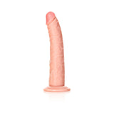 RealRock Realistic 8 inches Slim Dildo With Suction Cup Beige