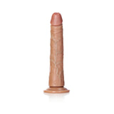 RealRock Realistic 8 inches Slim Dildo With Suction Cup Tan
