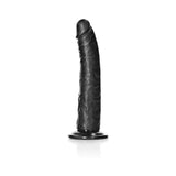 RealRock Realistic 8 inches Slim Dildo With Suction Cup Black