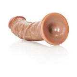 RealRock Realistic 6 inches Curved Dildo With Suction Cup Tan