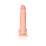 RealRock Realistic 7 inches Straight Dildo With Balls and Suction Cup Beige